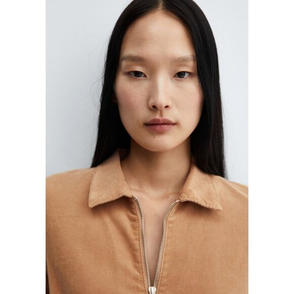 NWT Mango Corduroy Jumpsuit with Zip Tan Sz XXL $99 [jb] - Picture 7 of 16